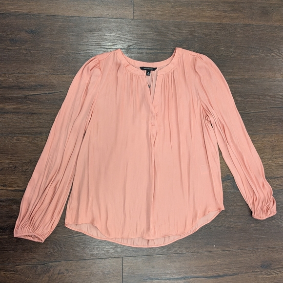 Banana Republic Blush Pink Long Sleeve Blouse – Size M - Picture 4 of 8